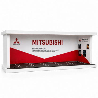 Premium Japanese Performance Showroom Garage Diorama Display Case for 1:64 Scale Diecast Cars