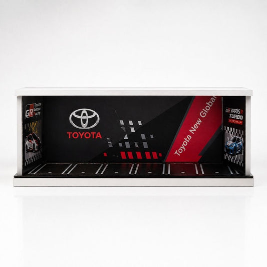 Toyota Inspired GR Racing 1:64 Scale Diecast Car Display Garage Diorama