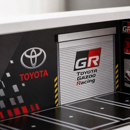 Toyota Inspired GR Racing 1:64 Scale Diecast Car Display Garage Diorama