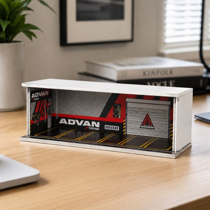 Premium ADVAN Inspired Motorsport Garage Display | 1:64 Scale Diecast Diorama