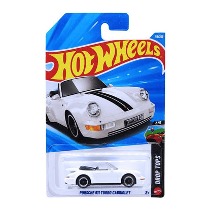 Hot Wheels Porsche 911 Turbo Cabriolet Drop Tops Ages 3 and Up 52/250 (White)