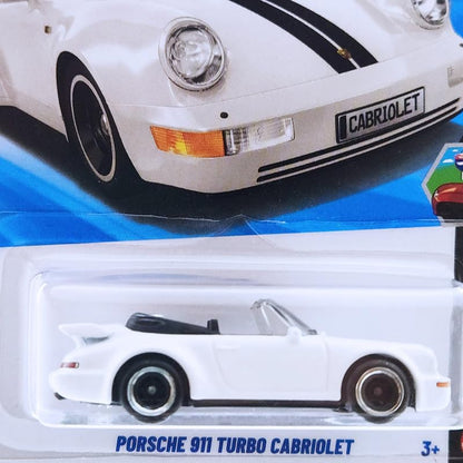 Hot Wheels Porsche 911 Turbo Cabriolet Drop Tops Ages 3 and Up 52/250 (White)