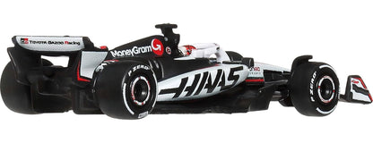 Hot Wheels 1:64 Scale Premium Race Team HAAS - Driver 1 Die-Cast Formula 1® Collectible Toy Race Car with Real Riders Tires & Metal/Metal Body & Chassis