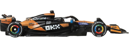 Hot Wheels 1:64 Scale Premium Race Team MCLAREN - Driver 1 Die-Cast Formula 1® Collectible Toy Race Car with Real Riders Tires & Metal/Metal Body & Chassis