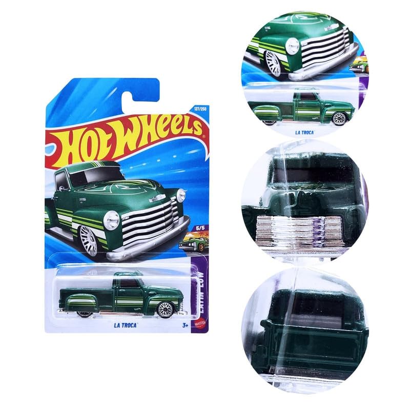 Hot Wheels La Troca Layin Low Ages 3 and Up 137/250 (Green)