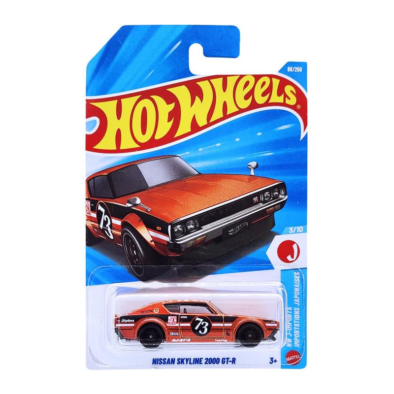 Hot Wheels Nissan Skyline 2000 GT-R HW J Ages 3 and Up 88/250 (Orange)