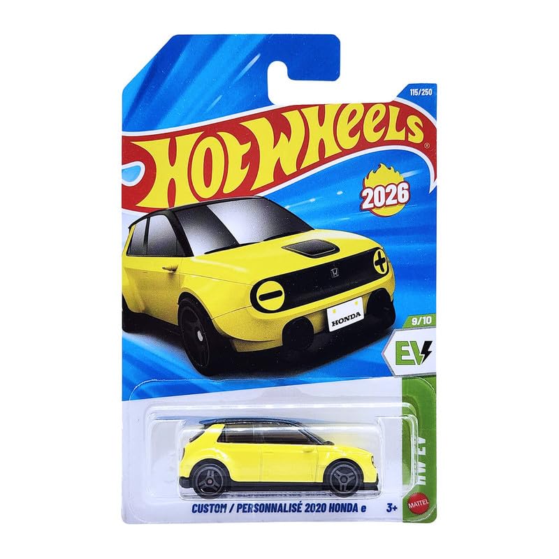 Hot Wheels 1985 Honda CR-X HW J-Imports Ages 3 and Up 89/250 (Yellow)