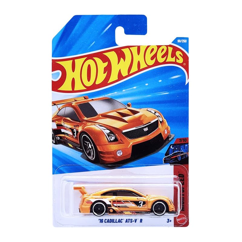 Hot Wheels 16 Cadillac ATS-V R Nightspeed Ages 3 and Up 90/250 (Orange)