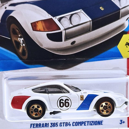 Hot Wheels Ferrari 365 GTB4 Competizione Ferrari Ages 3 and Up 62/250 (White)