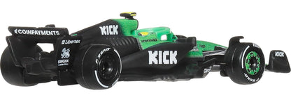Hot Wheels 1:64 Scale Premium Race Team Sauber - Driver 2 Die-Cast Formula 1® Collectible Toy Race Car with Real Riders Tires & Metal/Metal Body &...