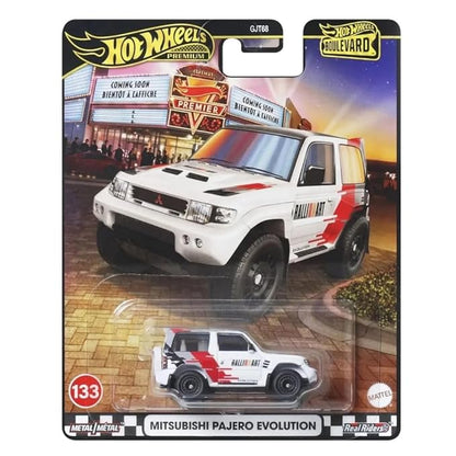 Hot Wheels Boulevard™ Mitsubishi Pajero Evolution Premium 1:64 Scale Sports Car, Full Metal Body Construction & Real Riders™ Tires, Toy for Collectors & Car Enthusiasts