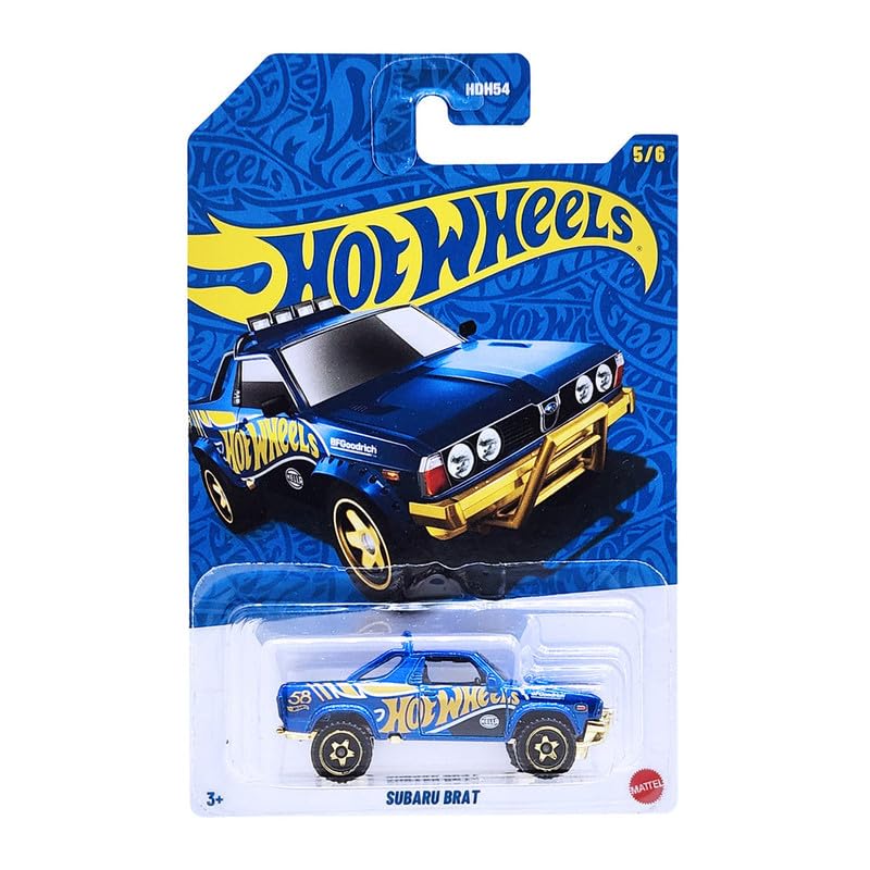 Hot Wheels 55th Anniversary Subaru Brat for 3 Years & Above 5/6 (Blue/Gold)