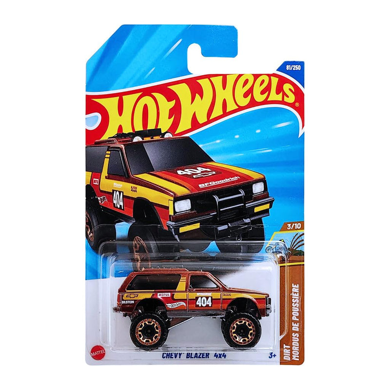 Hot Wheels 1:64 Chevy Blazer 4x4 Dirt Ages 3 and Up 81/250 (Red)