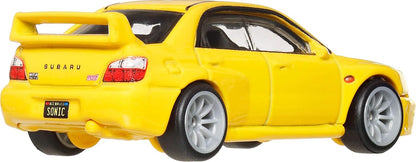 Hot Wheels Premium Car Culture Collectible Toy Car, 1:64 Scale Die-Cast Subaru Impreza WRX, Eurospeed Vehicle with Real Riders Tires