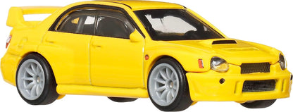 Hot Wheels Premium Car Culture Collectible Toy Car, 1:64 Scale Die-Cast Subaru Impreza WRX, Eurospeed Vehicle with Real Riders Tires