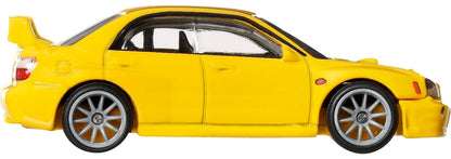 Hot Wheels Premium Car Culture Collectible Toy Car, 1:64 Scale Die-Cast Subaru Impreza WRX, Eurospeed Vehicle with Real Riders Tires