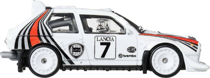 Hot Wheels Premium Car Culture Collectible Toy Car, 1:64 Scale Die-Cast Lancia Delta S4, Eurospeed Vehicle with Real Riders Tires
