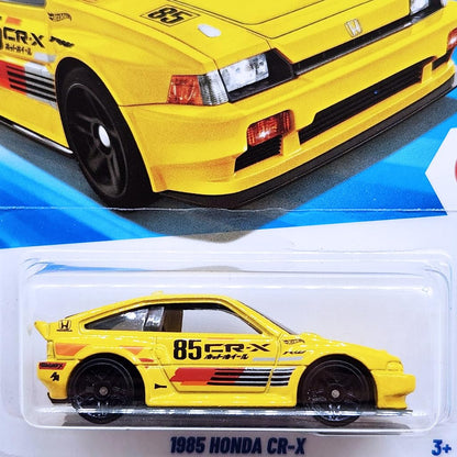 Hot Wheels 1985 Honda CR-X HW J-Imports Ages 3 and Up 89/250 (Yellow)