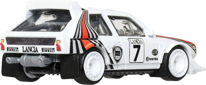 Hot Wheels Premium Car Culture Collectible Toy Car, 1:64 Scale Die-Cast Lancia Delta S4, Eurospeed Vehicle with Real Riders Tires