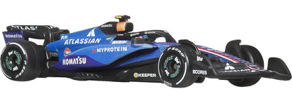 Hot Wheels 1:64 Scale Premium Race Team Williams - Driver 1 Die-Cast Formula 1® Collectible Toy Race Car with Real Riders Tires & Metal/Metal Body & Chassis