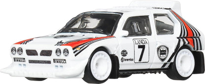 Hot Wheels Premium Car Culture Collectible Toy Car, 1:64 Scale Die-Cast Lancia Delta S4, Eurospeed Vehicle with Real Riders Tires