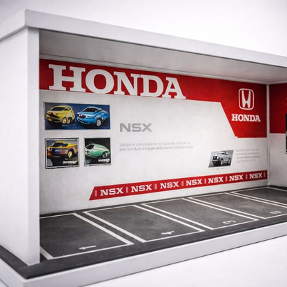 Honda Inspired NSX Showroom Garage Diorama Display Case for 1:64 Scale Diecast Cars