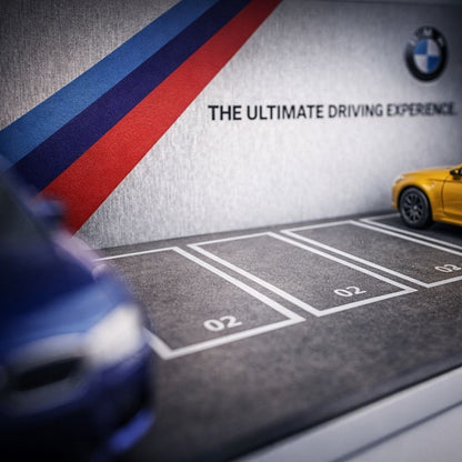 BMW M Motorsport 1:64 Scale Diecast Car Display Garage Diorama