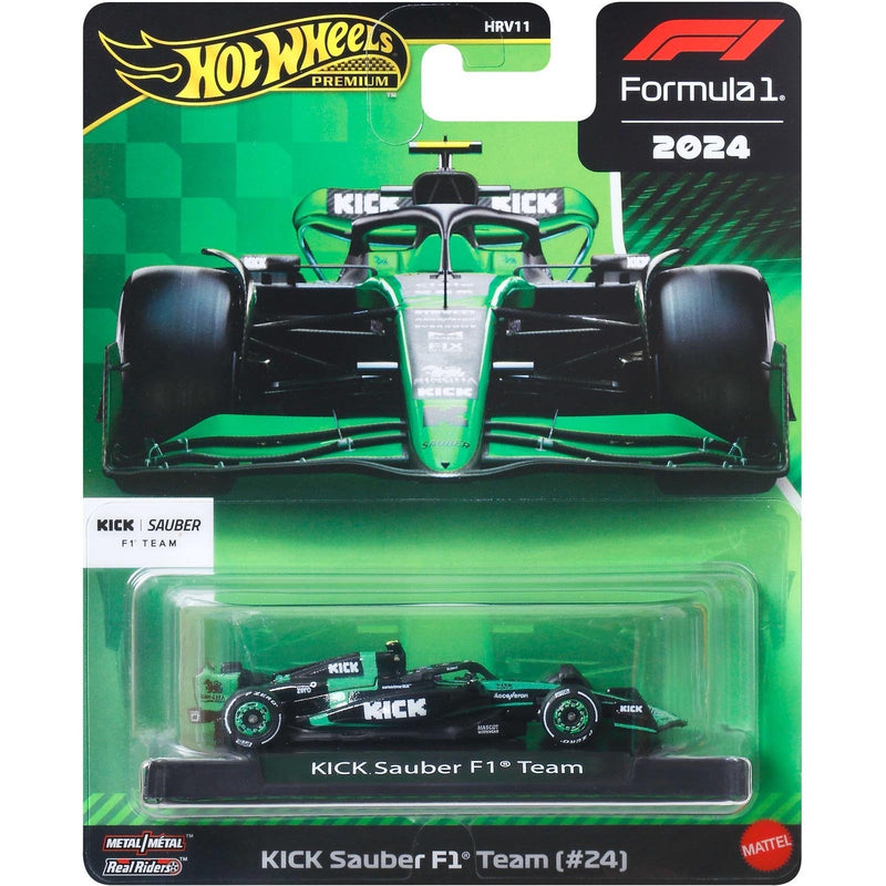 Hot Wheels Premium – Kick Sauber F1 Team # 24 -FORMULA 1 2024 #2025